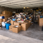 junk removal Tacoma cluttered garage before cleanup