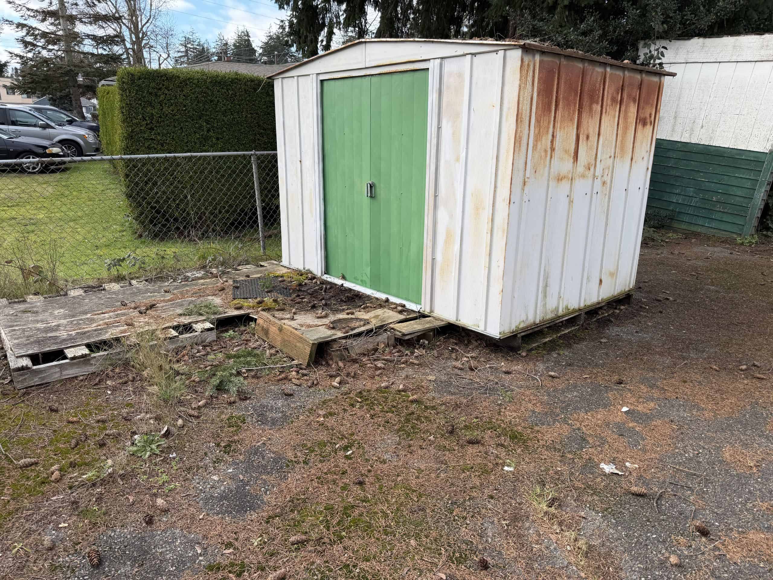 junk removal Tacoma shed cleanup after