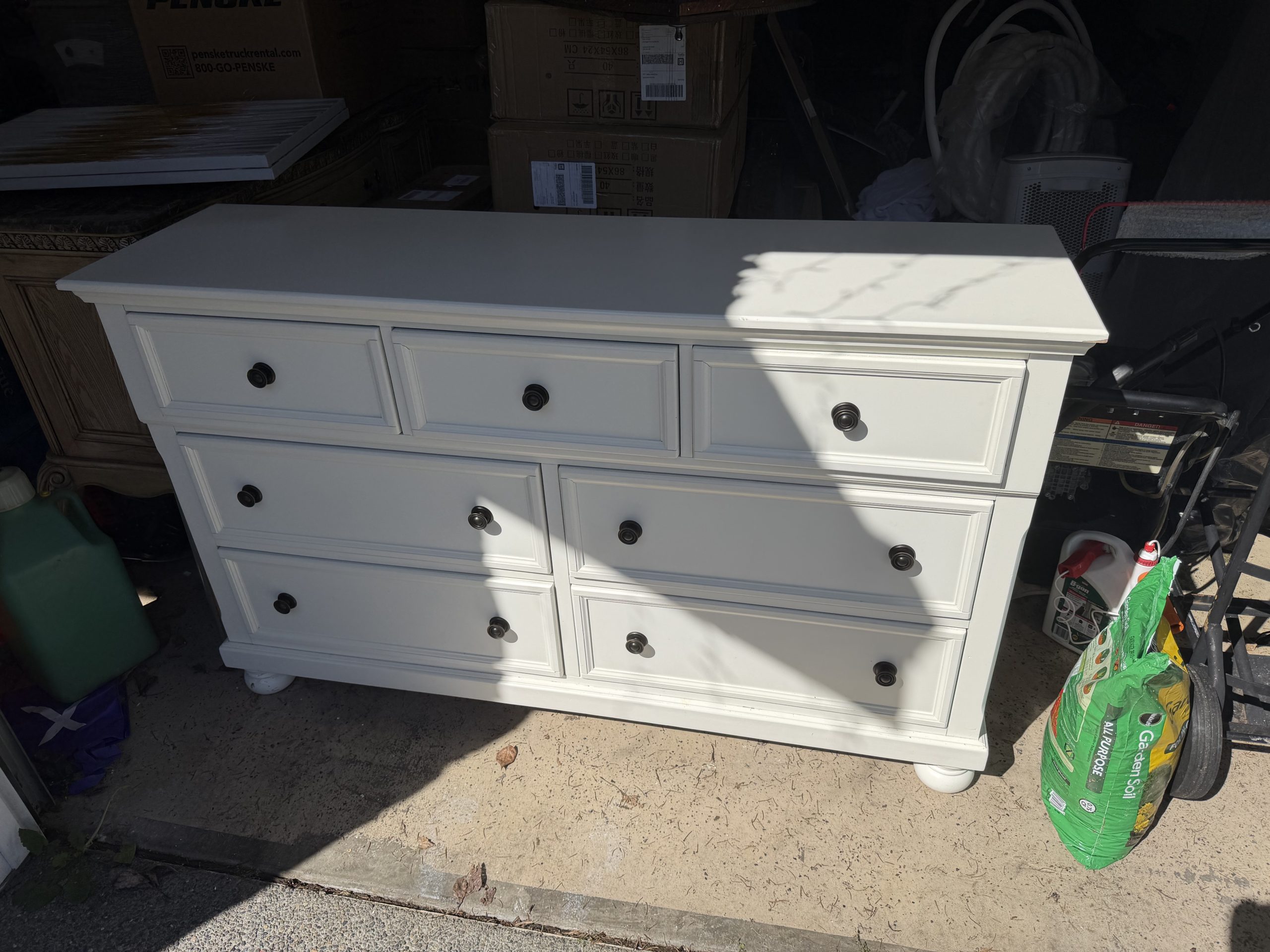 property cleanout Tacoma dresser removal from garage